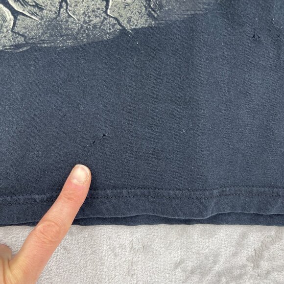 We Came as Romans Vintage Y2K Adult S Metalcore Band Wolf Tee Black Distressed - Picture 4 of 12